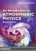 Cover: An Introduction to Atmospheric Physics - Cambridge University Press