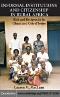 Abbildung von: Informal Institutions and Citizenship in Rural Africa - Cambridge University Press