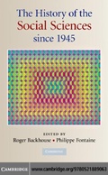 Cover: The History of the Social Sciences since 1945 - Cambridge University Press