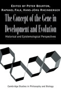 Cover: The Concept of the Gene in Development and Evolution - Cambridge University Press