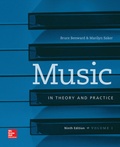 Cover: Workbook t/a Music in Theory and Practice, Volume I - McGraw-Hill Inc.,US