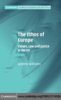 Cover: The Ethos of Europe - Cambridge University Press