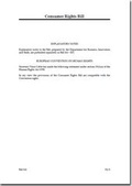 Cover: Consumer Rights Bill - TSO