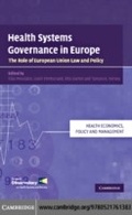Cover: Health Systems Governance in Europe - Cambridge University Press