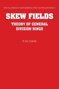 Abbildung von: Skew Fields - Cambridge University Press