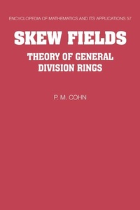 Abbildung von: Skew Fields - Cambridge University Press