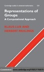 Cover: Representations of Groups - Cambridge University Press
