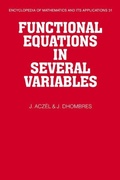 Cover: Functional Equations in Several Variables - Cambridge University Press