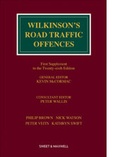 Cover: Wilkinson's Road Traffic Offences 1st Supplement - Sweet & Maxwell