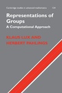 Cover: Representations of Groups - Cambridge University Press