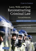 Cover: Lacey, Wells and Quick Reconstructing Criminal Law - Cambridge University Press