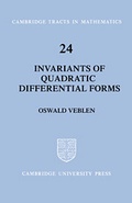Cover: Invariants of Quadratic Differential Forms - Cambridge University Press