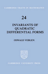 Abbildung von: Invariants of Quadratic Differential Forms - Cambridge University Press