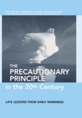 Cover: The Precautionary Principle in the 20th Century - Routledge
