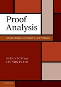 Cover: Proof Analysis - Cambridge University Press