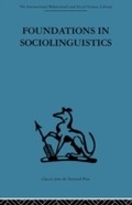 Cover: Foundations in Sociolinguistics - Routledge