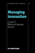 Cover: Managing Innovation - Cambridge University Press