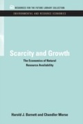 Cover: Scarcity and Growth - RFF Press