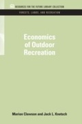 Cover: Economics of Outdoor Recreation - RFF Press