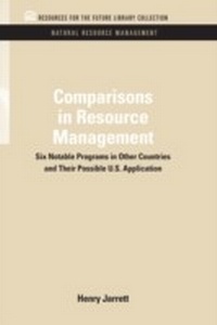 Enlarge image Cover: Comparisons in Resource Management - RFF Press