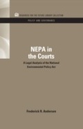Cover: NEPA in the Courts - RFF Press
