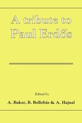 Cover: A Tribute to Paul Erdos - Cambridge University Press