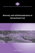 Cover: Diversity and Self-Determination in International Law - Cambridge University Press