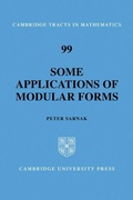 Cover: Some Applications of Modular Forms - Cambridge University Press