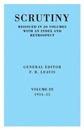 Cover: Scrutiny: A Quarterly Review vol. 3 1934-35 - Cambridge University Press