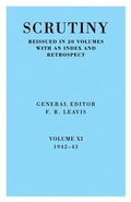 Cover: Scrutiny: A Quarterly Review vol. 11 1942-43 - Cambridge University Press