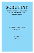 Cover: Scrutiny: A Quarterly Review vol. 15 1947-48 - Cambridge University Press