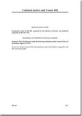 Cover: Criminal Justice and Courts Bill - TSO