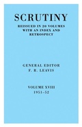Cover: Scrutiny: A Quarterly Review vol. 18 1951-52 - Cambridge University Press