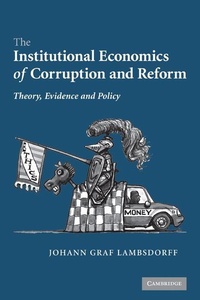 Enlarge image Cover: The Institutional Economics of Corruption and Reform - Cambridge University Press