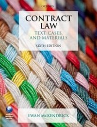 Abbildung von: Contract Law - Oxford University Press
