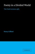 Cover: Poetry in a Divided World - Cambridge University Press