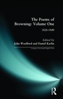 Cover: The Poems of Browning: Volume One - Longman