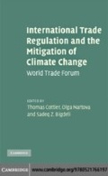 Cover: International Trade Regulation and the Mitigation of Climate Change - Cambridge University Press