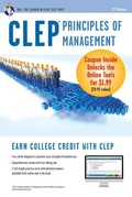 Cover: CLEP Principles of Management Book + Online - Research & Education Association