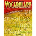 Cover: Great Source Vocabulary for Achievement - Great Source Education Group
