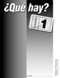 Cover: ?Que Hay? Cuaderno 1 - Nelson Thornes Ltd