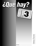 Cover: ?Que Hay? Cuaderno 3 - Nelson Thornes Ltd