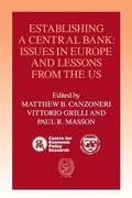 Cover: Establishing a Central Bank - Cambridge University Press