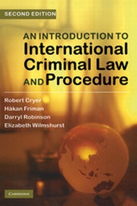 Enlarge image Cover: An Introduction to International Criminal Law and Procedure - Cambridge University Press