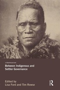 Cover: Between Indigenous and Settler Governance - Routledge
