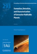 Cover: Formation, Detection, and Characterization of Extrasolar Habitable Planets (IAU S293) - Cambridge University Press