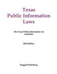 Abbildung von: Texas Public Information Laws - Doggett Publishing