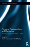 Cover: Pronouns, Presuppositions, and Hierarchies - Routledge