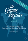Cover: The Grants Register 2015 - Palgrave Macmillan