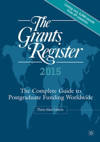 Enlarge image Cover: The Grants Register 2015 - Palgrave Macmillan